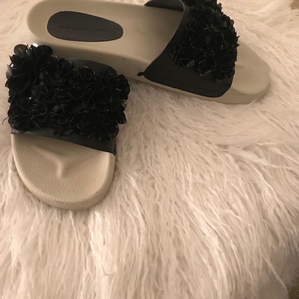 ZARA RUFFLE SLIDES - Picture 2 of 4